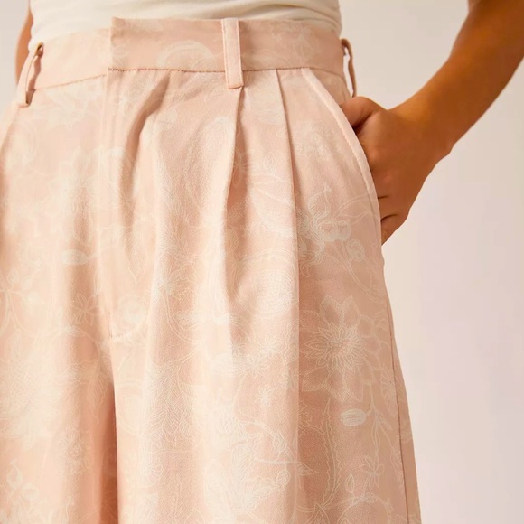 Magali Pascal x Anthropologie Georgina Floral Poplin High Waist Wide-Leg Cuffed - Picture 5 of 15